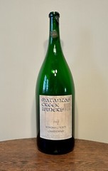 Vintage Extra-Large 1984 MATANZAS CREEK WINERY Bottle Sonoma County Chardonnay