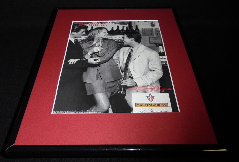 1991 Martini & Rossi Asti Spumante Framed 11×14 ORIGINAL Vintage Advertisement
