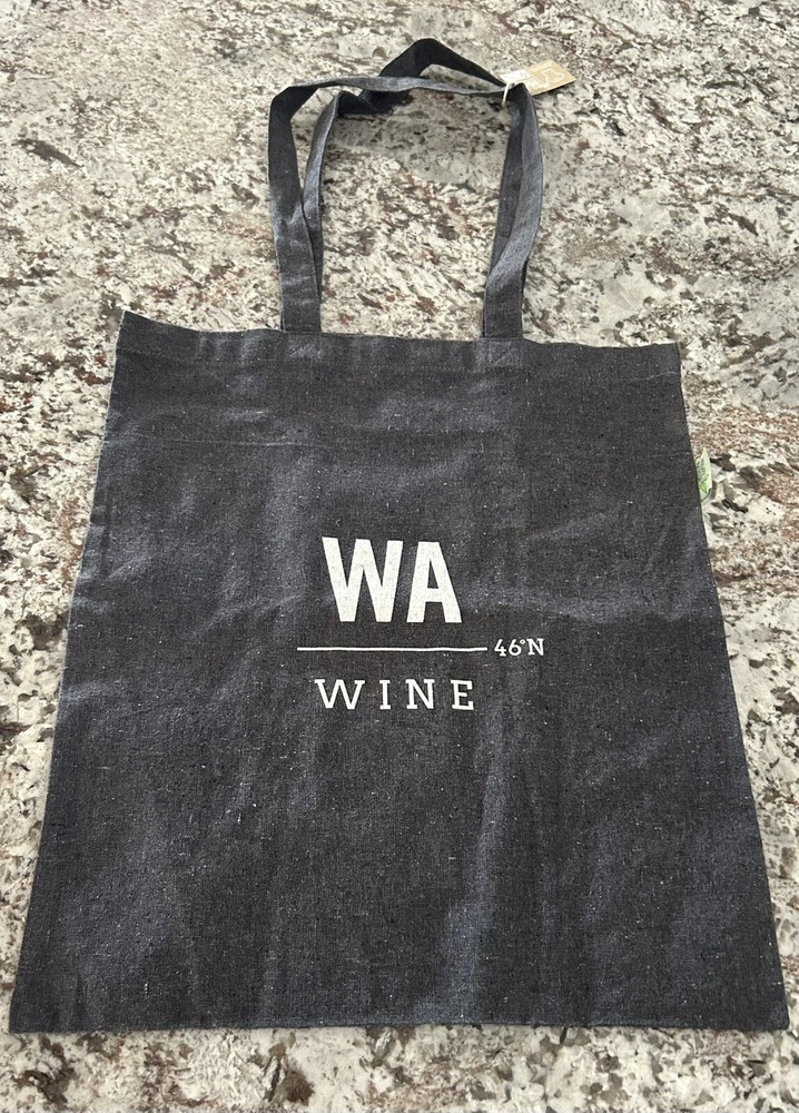 New Collectible Reusable Washington Wine “WA Wine” 100% Cotton Bag