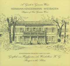 1960s German Wine Guide Hermann Kendermann Wiesbaden Map Bottling Rhine Region