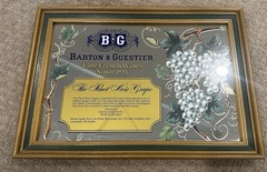 Vintage Barton & Guestier « French Fine Wines « Bar Mirror