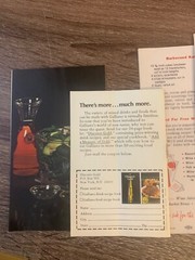 VINTAGE LOT BROCHURE PAMPHLETS CALIFORNIA WINES RECIPES & GALLIANO&rsquo;S NEW TASTES
