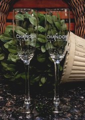 Limited Edition CHANDON NAPA VALLEY Champagne Flute ~ PRISTINE!