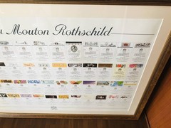 [Used Item] Chateau Mouton Rothschild Art Label Poster, Framed, Wine Label Colle