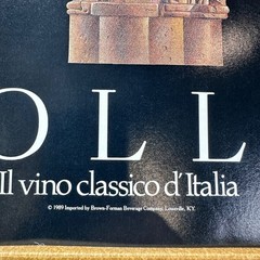 1989 Bolla Wine Pierrot Clown Vintage Print Ad Brown-Forman Beverage Co