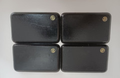 Vtg Liquor and Wine labels on a tray Gin Whiskey Scotch 8.5&Prime; x 5.25 Wales Japan