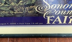 Vintage 2000 Sonoma County Fair “Wine Country Racing” Poster Horse Track Framed