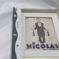 Nicolas Fines Bouteilles Framed Photograph of Wine Poster Framed Small