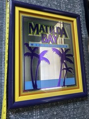 Matilda Bay Wine Cooler Sign Mirror 16 x 19 Framed Advertising