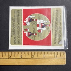 Vintage 1950s Dubonnet Wine UNUSED Paper Label Paris France Q1959