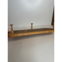 VTG California Table Grapes Wooden Wall Rack Produce Crate Advertising Sign Hook