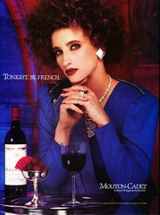 MOUTON-CADET WINE AD #1 RARE 1986 OUT OF PRINT VINTAGE
