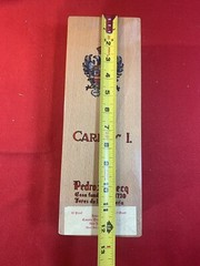 Vintage Pedro Domecq Carlos I Sherry Brandy Wine Box