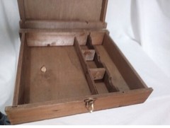 Cantine Duca D&rsquo;Asti Piedmonte Italy Empty Wooden Hinged Wine Box Latched 1980s