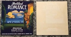 Vintage Romance Wine Label R Atkinson Fox Print 1930s Bottle Paper Art Unused