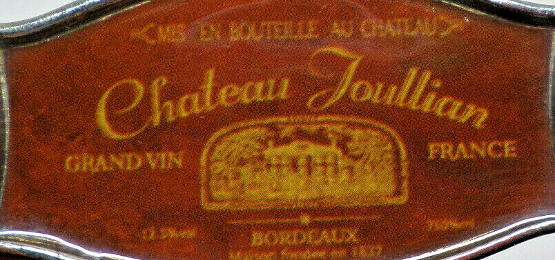 Chateau Jullian Bordeaux Grandvin France Advertisement Small Sign 3&Prime; X 2&Prime; B15