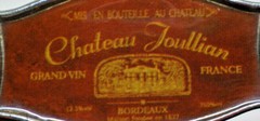 Chateau Jullian Bordeaux Grandvin France Advertisement Small Sign 3&Prime; X 2&Prime; B15