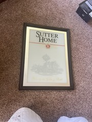19X25 » SUTTER HOME WINERY SINCE 1890 NAPA VALLEY WINE BY GLASS OR BOTTLE SIGN