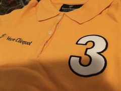 Veuve Clicquot VCP Signature Shirt, Polo Classic AWESOME LADIES SIZE 0 X- SMALL