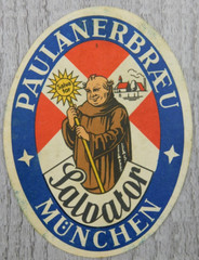 Paulanebræu München Laloattor Germany Vintage Label Breweriana Brauerei Beer