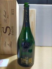 Magnum 1.5 L Size SALON 2012 (empty) Glass Bottle With Wood Box Champagne