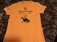 Veuve Clicquot VCP Signature Shirt, Polo Classic AWESOME LADIES SIZE 0 X- SMALL