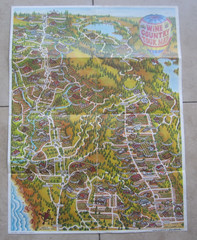 1983 – California WINE COUNTRY TOUR MAP – Morales – NAPA SONOMA MEDOCINO LAKE