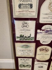 VINTAGE Wines of the Napa Valley Wine Label Series One Collector Framed Poster