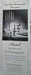 1959 Renault Aristocrat of Champagne for memorable occasion Vintage Ad
