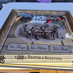 Vintage Partager Bar Sign Barton Guestier Wine Product of France via New York