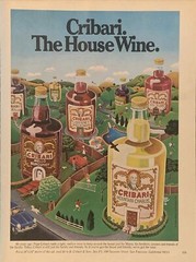 1979 Cribari Wine PRINT AD The House Wine Cribari & Sons San Francisco VTG 1970s