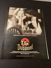 1978 VINTAGE ORIGINAL 8X11 PRINT AD FOR DUBONNET WINE FRENCH IDEA OF A COCKTAIL