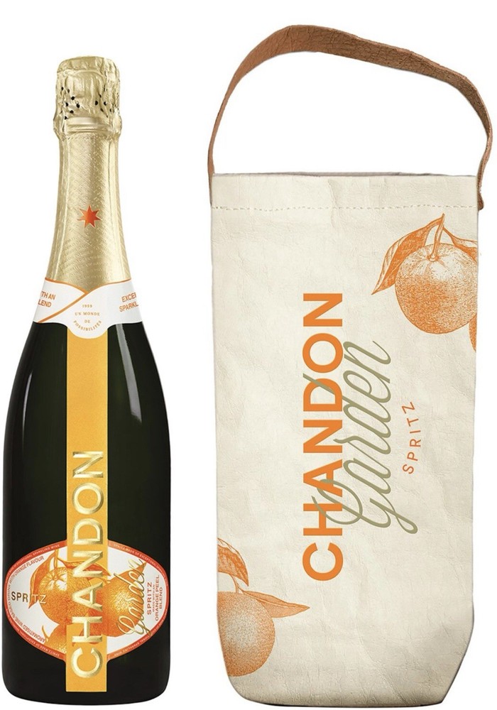 Domaine Chandon Garden Spritz Oranges Insulated Washable Paper Chiller Bag – New