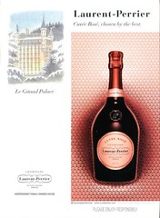 LAURENT-PERRIER CHAMPAGNE AD #6 RARE 2019 OUT OF PRINT LE GSTAAD PALACE