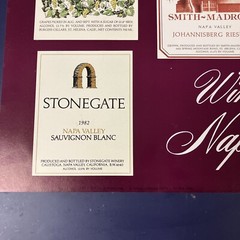 Wines of the Napa Valley Wine Label Series One Collector Poster Art Print 1983