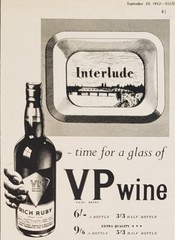 1952 VP Wine Rich Ruby Print Ad