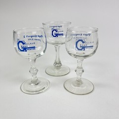 Vallejo Music Theater Pops Concert Wine Glasses 1979 Vallejo California Set Of 3