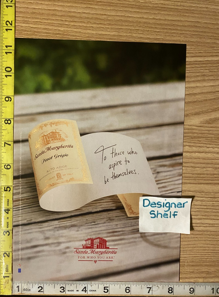 Santa Margherita Pinot Grigio Label Toast Scene 2015 Print Advertisement
