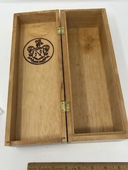 Carlos 1 Brandy Wooden Box Pedro Domecq Spain 12 1/4&Prime;x4 3/8&Prime;x3 3/4&Prime; Box Only