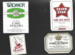 Lot of 4 different Wine bottle labels #21