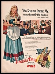 1946 WINE 2 AD LOT Dubonnet La Rotonde Paris and Garrett&rsquo;s Virginia Dare