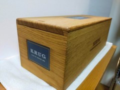 Krug Clos du Mesnil 2004 Empty Glass Bottle Champagne Wood Box From Japan