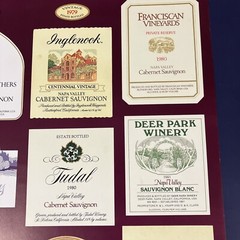 Wines of the Napa Valley Wine Label Series One Collector Poster Art Print 1983