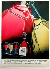 1972 TAYLOR WINE COMPANY Lake Country Red Wine Magazine Ad