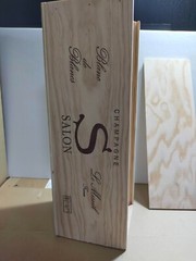 Magnum 1.5 L Size SALON 2012 (empty) Glass Bottle With Wood Box Champagne