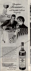 Valliant Wines Print Ads 1947 Vintage Ephemera Wall Art Decor by Nat White