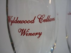 Wyldewood Cellar Winery Elderberry Wine 2000 Y2K Stemmed Fluted Wine Glasses KS