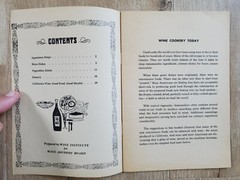 CALIFORNIA WINE BOOKLETS 1960-70 Vintage Wine Cookery The Easy Way & Intro