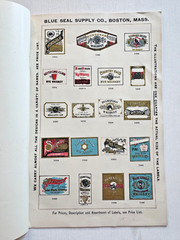 1920&rsquo;s Illustrated Catalog of WIne and Liquor Labels by Blue Seal Supply Co