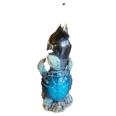 Sea Turtle Wine Bottle Holder Ceramic Heavy Unique